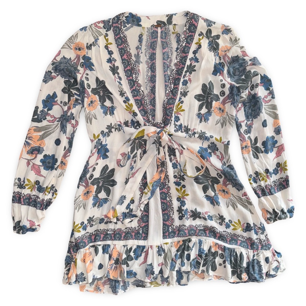 Free People Violet Hill Floral Printed Tunic - Picture 3 of 14